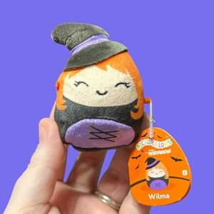 Squishmallows 2.5” Wilma the Witch Halloween Countdown Micromallow New!
